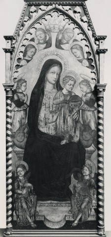 A. C. Cooper — Francesco di Gentile da Fabriano - sec. XV - Madonna con Bambino in trono e angeli — insieme